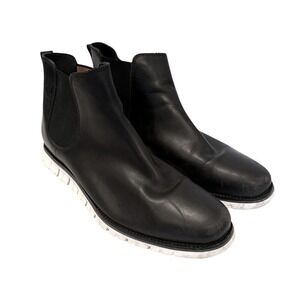 Cole Haan Zerøgrand Waterproof Chelsea Boots Men's‎ 13 Black Leather Workwear